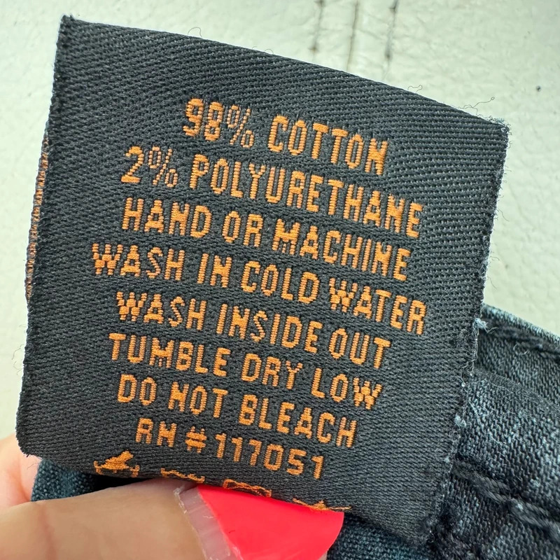 Genetic Denim Black Stretch Skinny Jeans Size 25 UK 6 Charcoal Designer Denim Y2K - Image 14