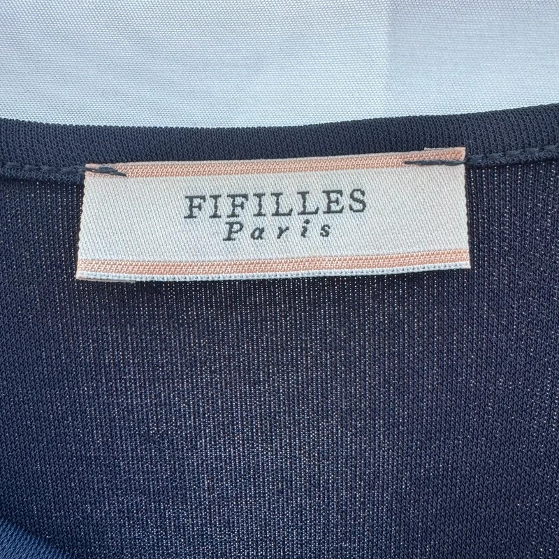 Fifilles Paris Navy Cowl Neck Belted Jumpsuit Pockets M UK 12-14 - Image 3