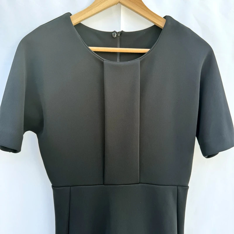 H&M Black Structured Pencil Midi Dress Size EUR 38 / UK 10 - Image 2