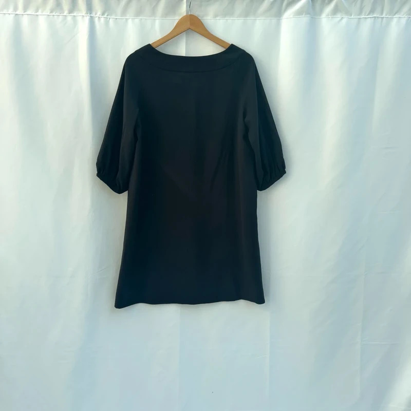 Betty Jackson Studio Black Tunic Dress Size 16 Smart Office Shift Minimalist UK - Image 6