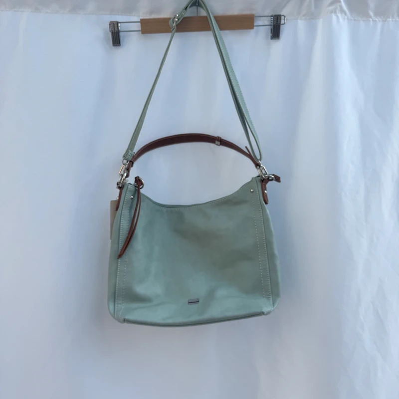 David Jones Paris Apple Green Faux Leather Shoulder Bag BNWT