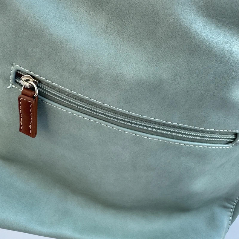 David Jones Paris Apple Green Faux Leather Shoulder Bag BNWT - Image 9