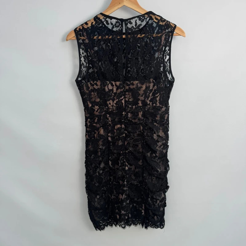 Nanette Lepore Black Lace Dress UK 10 US 6 Excellent Condition Mini Cocktail - Image 3