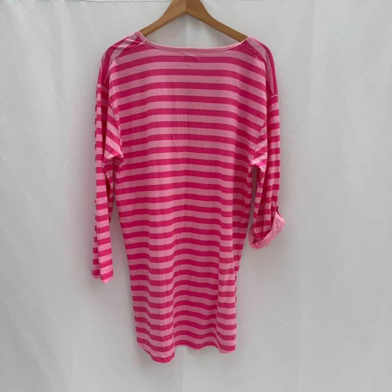Disney Store Minnie Mouse Tunic Top UK12-14 Pink Striped 3/4 Sleeve Glitter 100% Cotton - Image 12