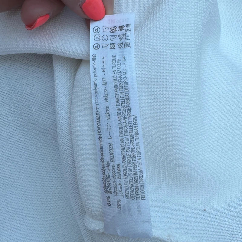 Zara Off-white Knit Mini Dress Scallop Trim Sleeveless Fit & Flare Size M / UK 10–12 - Image 9
