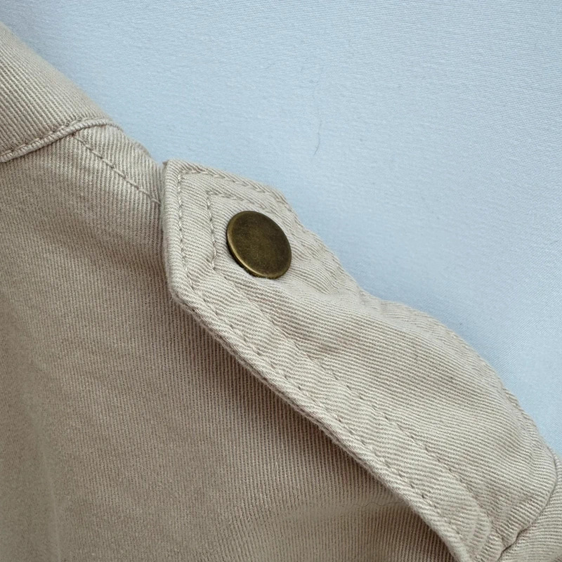 Damart Beige Utility Safari Field Jacket Size UK 14 Cotton-Blend - Image 8