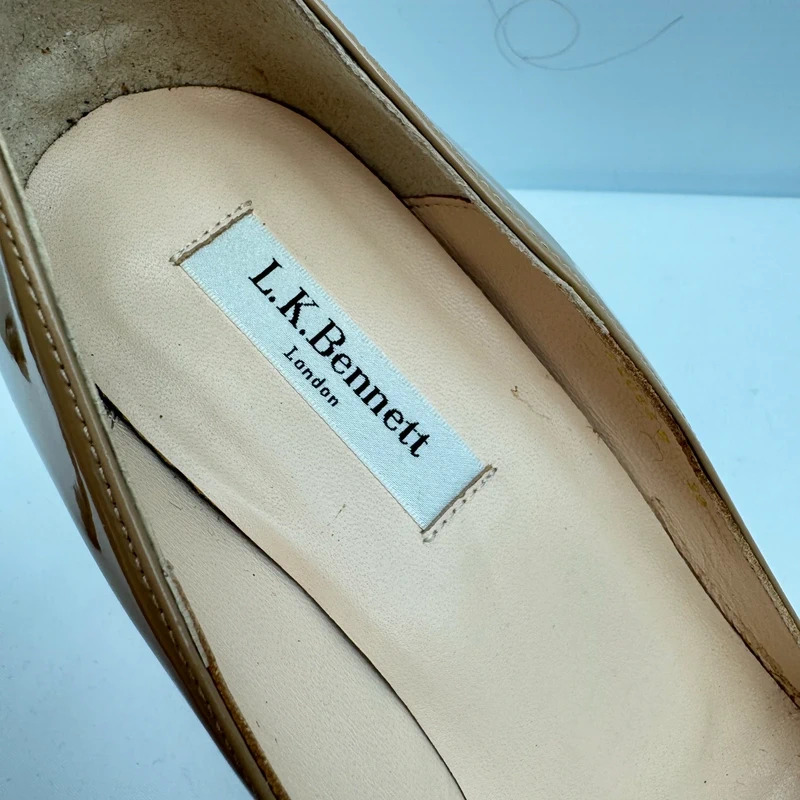 L.K.Bennett Scruple Nude Patent Peep-Toe Heels UK 6 EU 39 BNWT rrp £165 - Image 4