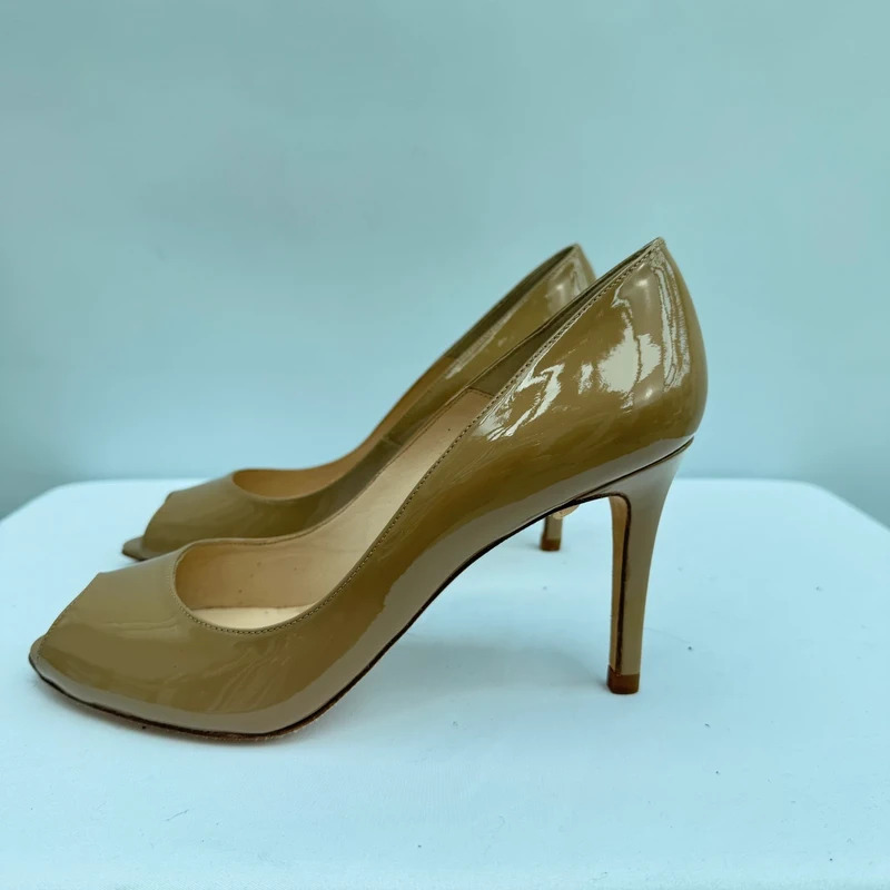 L.K.Bennett Scruple Nude Patent Peep-Toe Heels UK 6 EU 39 BNWT rrp £165 - Image 8