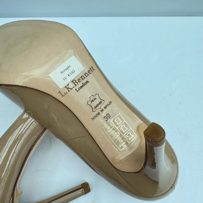 L.K.Bennett Scruple Nude Patent Peep-Toe Heels UK 6 EU 39 BNWT rrp £165 - Image 10