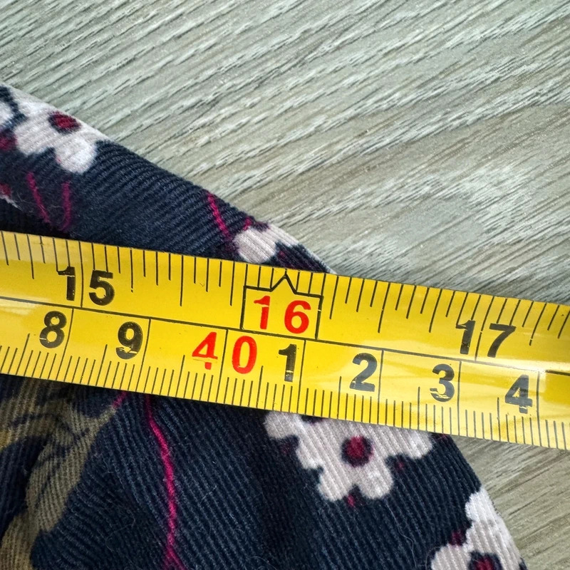 Seasalt Cornwall High Key Needlecord Dress UK 12 Navy Floral Pockets Lined - Image 12