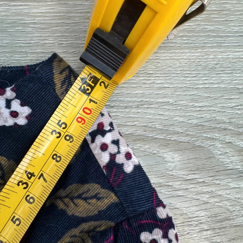Seasalt Cornwall High Key Needlecord Dress UK 12 Navy Floral Pockets Lined - Image 14