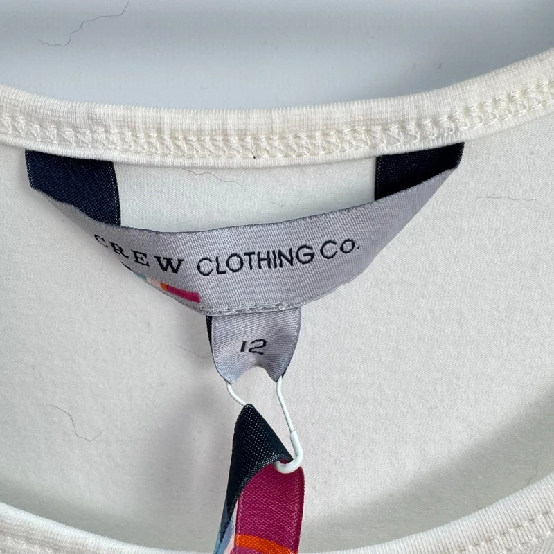 Crew Clothing Co Basic Vest White UK 12 Brand New with Tags - Image 3