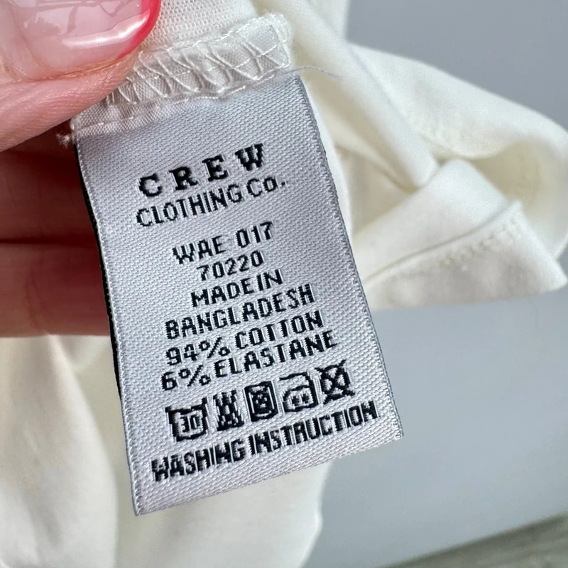 Crew Clothing Co Basic Vest White UK 12 Brand New with Tags - Image 6