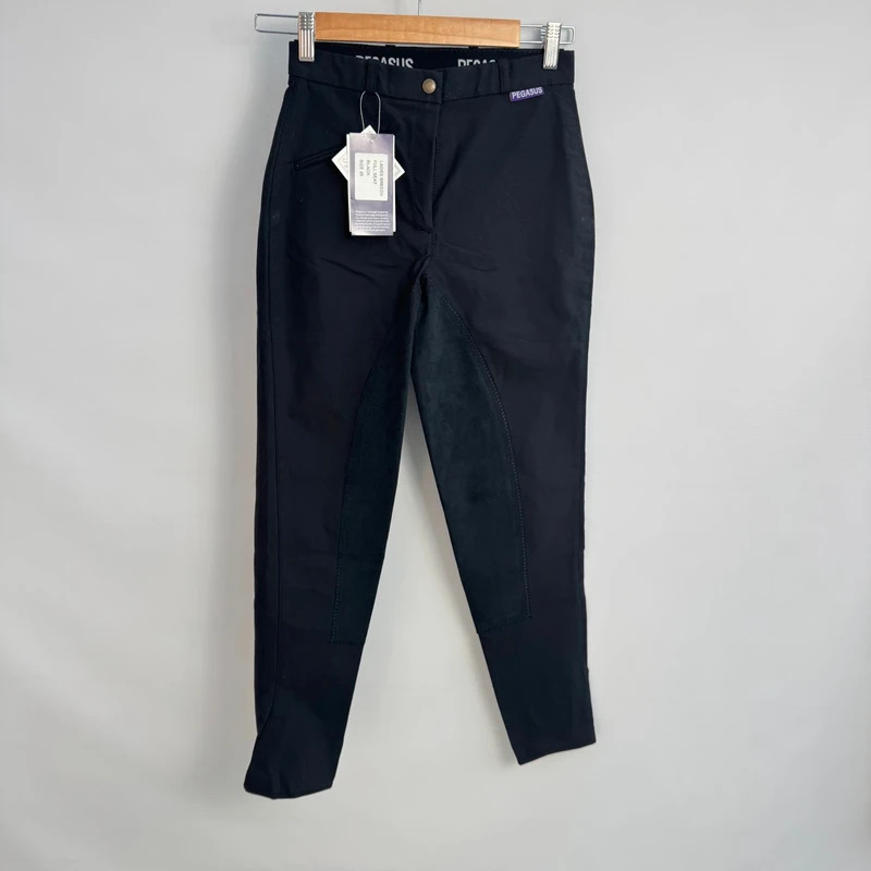 Pegasus by Richard Gorringe Black Full Seat Breeches Size 26 BNWT Riding Jodhpurs