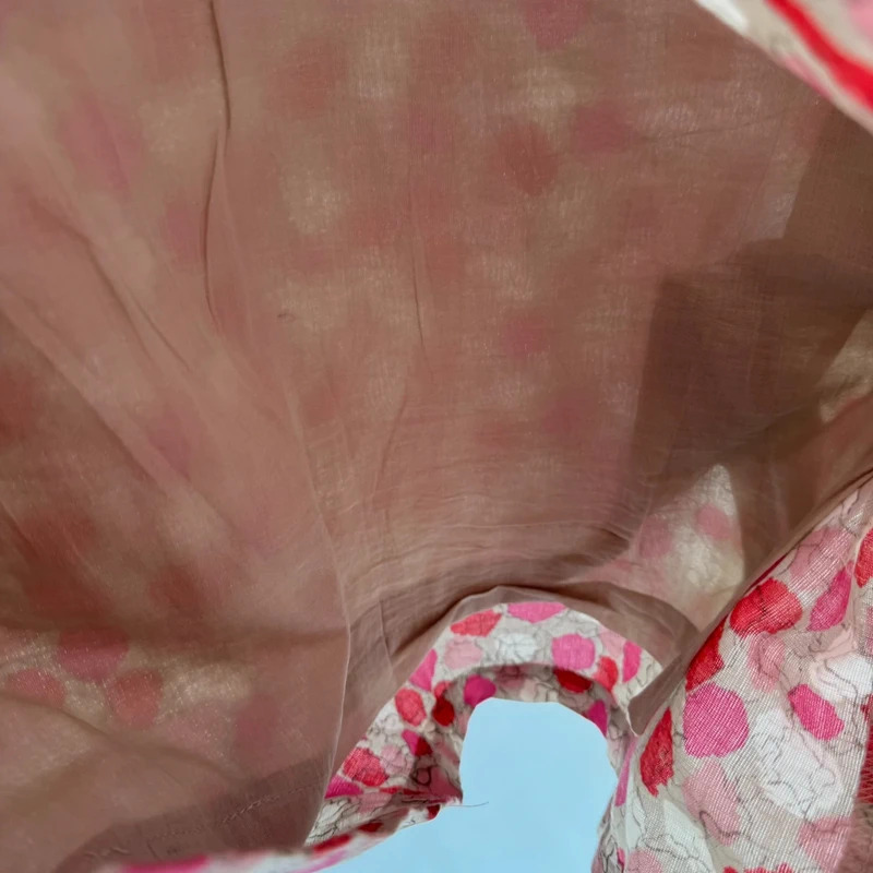 Adini L2 UK 16 100% Linen Pink Floral Lined Midi Dress - Image 6