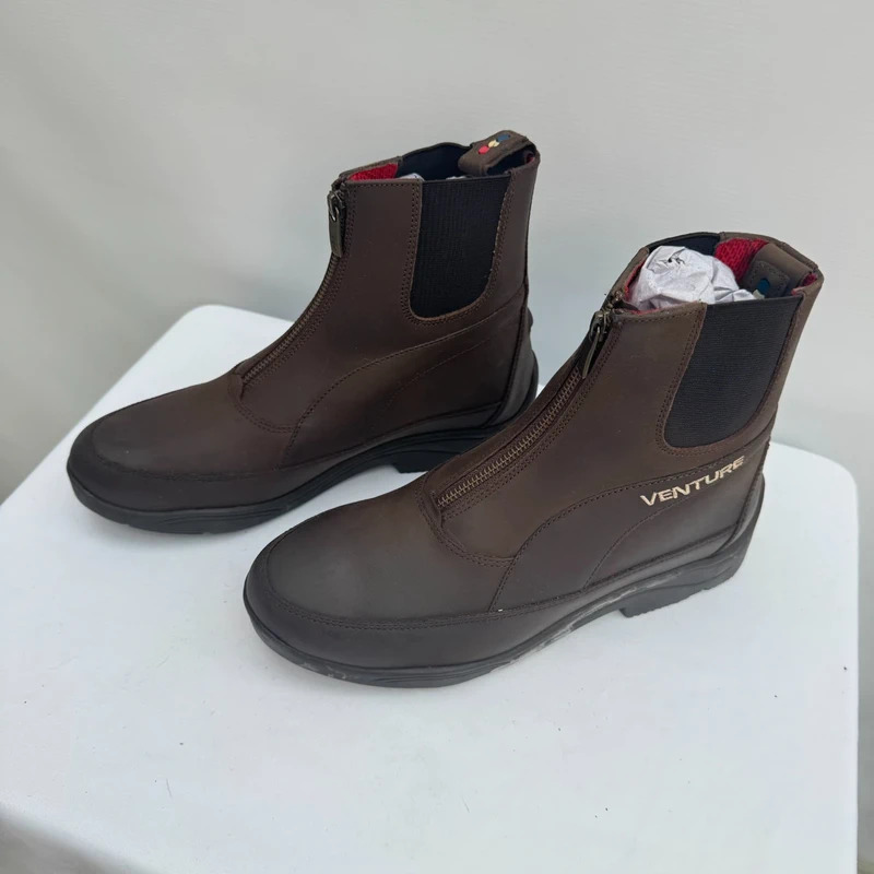 Premier Equine Venture Brown Leather Paddock Boots UK 6.5 EU 40 BNWT With Box - Image 2