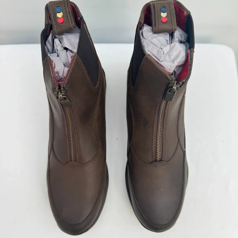 Premier Equine Venture Brown Leather Paddock Boots UK 6.5 EU 40 BNWT With Box - Image 4
