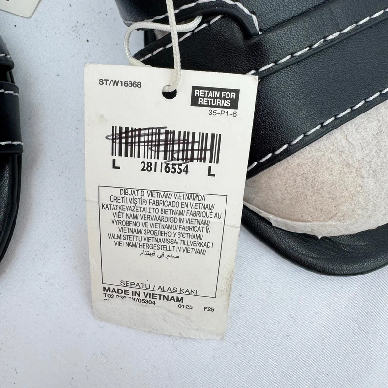 M&S Insolia Black Vegan Block Heel Sandals Mules UK 5.5 Wide Fit BNWT - Image 5