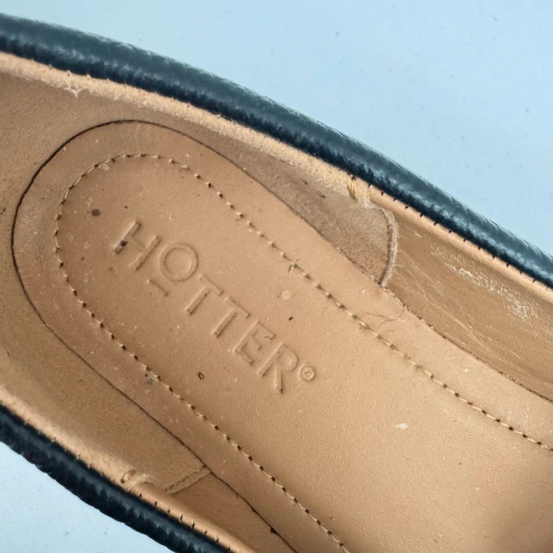 Hotter Selena Navy Cream Leather Loafers UK 6 EU 39 Standard Fit BNWOT - Image 8