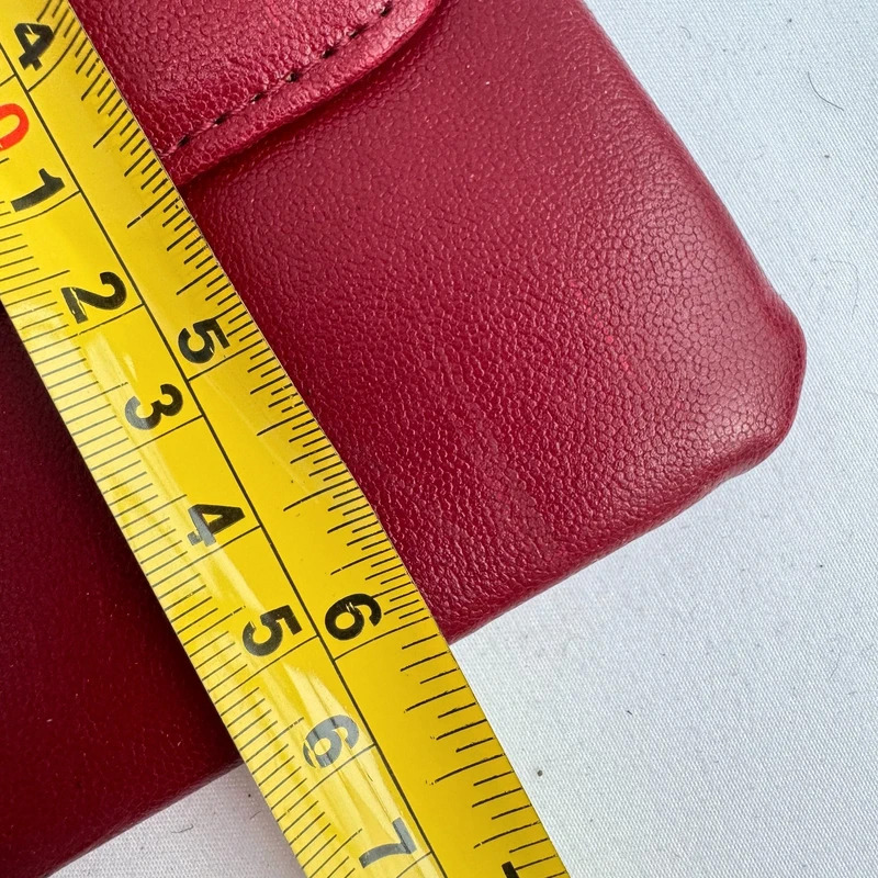 Vintage Bally "Gaby" Red Leather Envelope Clutch Bag with Original Tag - Image 13
