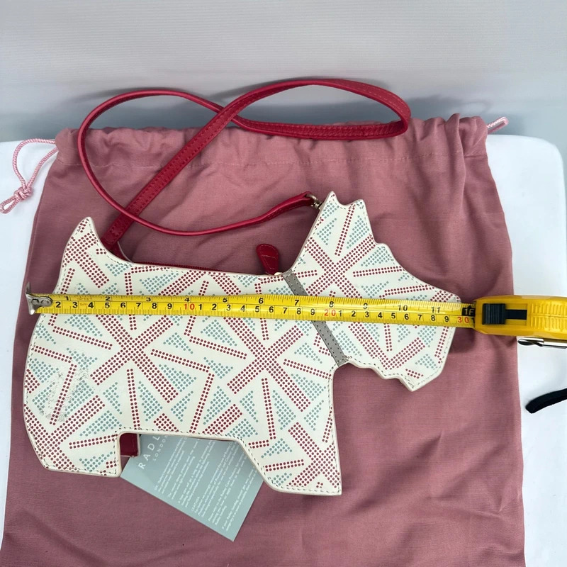Rare Vintage Radley Union Jack Scottie Dog Shaped Crossbody Bag - Image 11