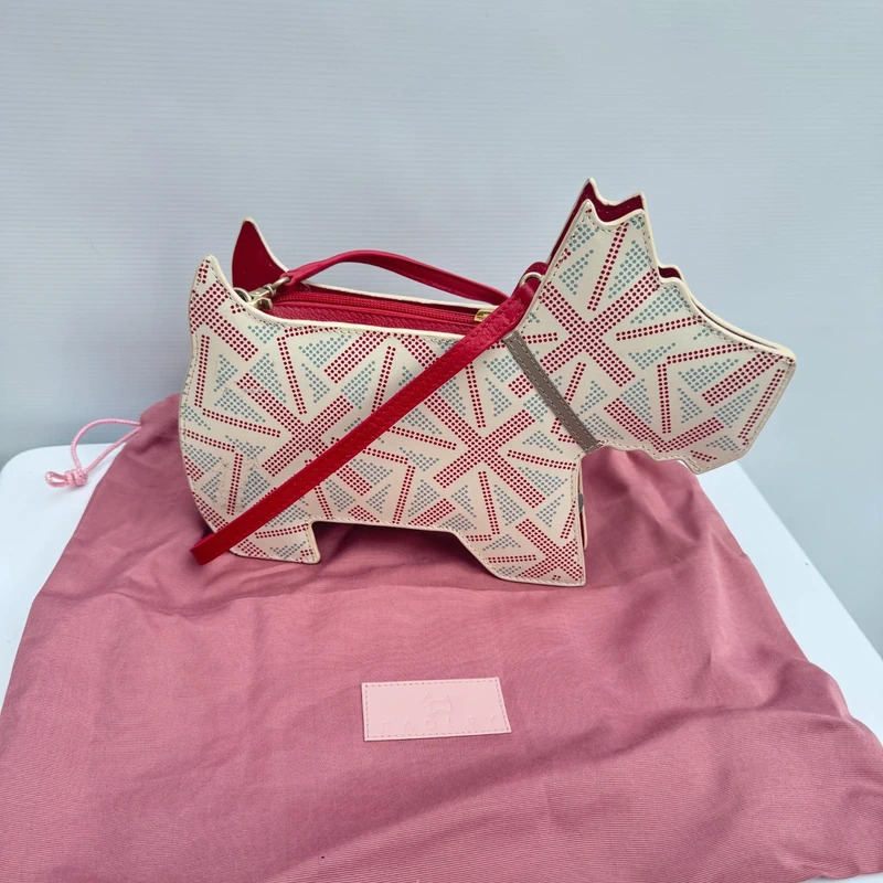 Rare Vintage Radley Union Jack Scottie Dog Shaped Crossbody Bag - Image 14