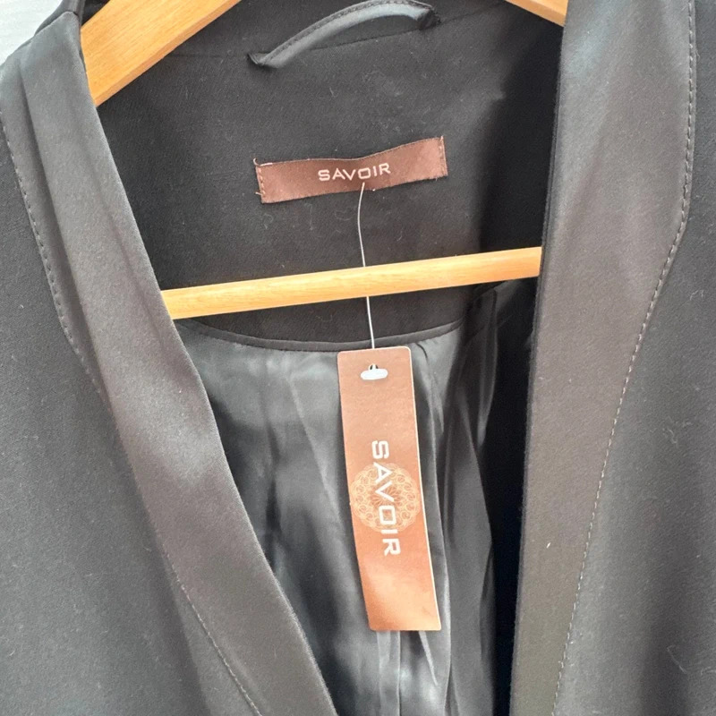 Savoir Black Tuxedo Trouser Suit UK 14 Jacket UK 12 Trousers BNWT - Image 3