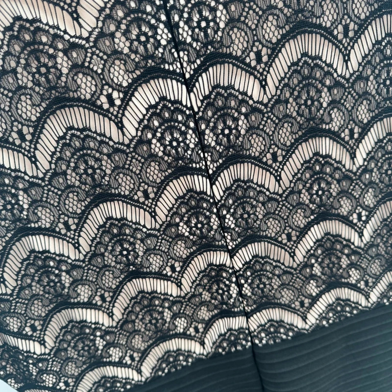 Sangria Black Lace Maxi Dress UK 14 Sleeveless Nude Lining Occasion Party Evening - Image 3