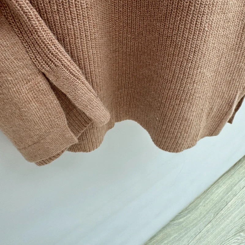 Paul Costelloe Camel Cowl Neck Knit Dress M UK 12-14 Wool Cashmere Blend BNWT - Image 5
