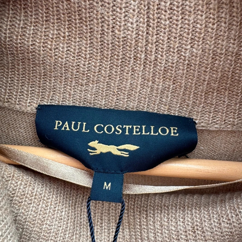 Paul Costelloe Camel Cowl Neck Knit Dress M UK 12-14 Wool Cashmere Blend BNWT - Image 6