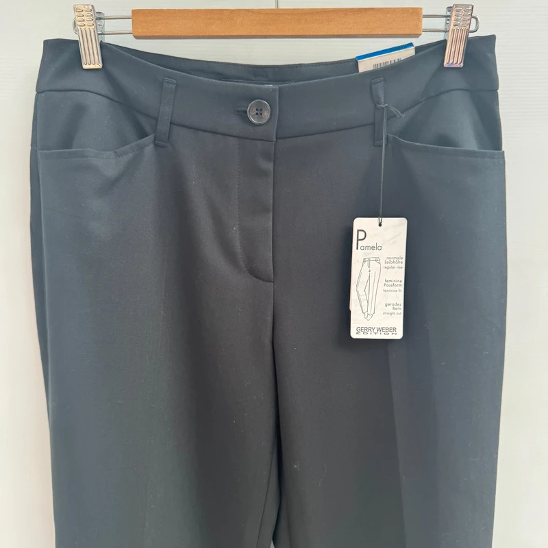 Gerry Weber Edition Pamela Black Straight Trousers UK 14R BNWT rrp £95 - Image 2