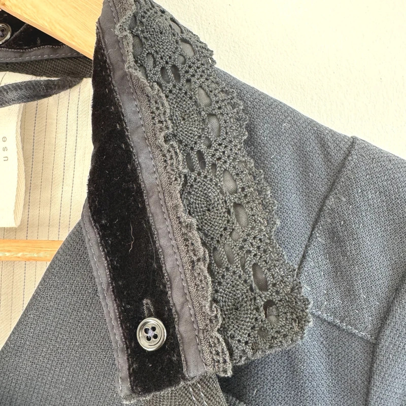 High Use Italian Military Tailcoat Jacket UK10 Gothic Steampunk Lace Wool 42 - Image 8