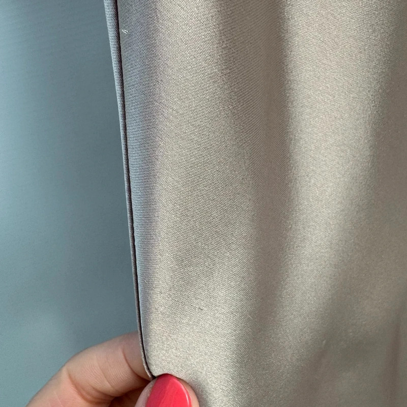 Zara Champagne Satin Bias Cut Midi Skirt Eur XL UK 16–18 - minor marks - Image 4