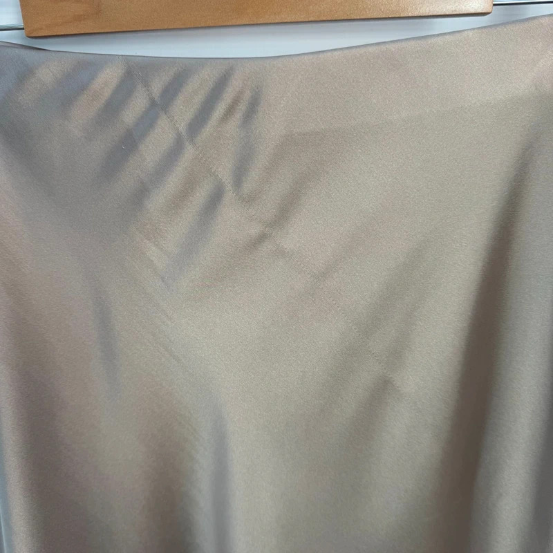 Zara Champagne Satin Bias Cut Midi Skirt Eur XL UK 16–18 - minor marks - Image 8