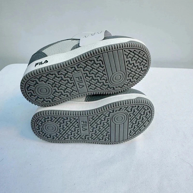 FILA Boltex Grey White Infant Trainers Size UK 5 BNWT Boxed - Image 6