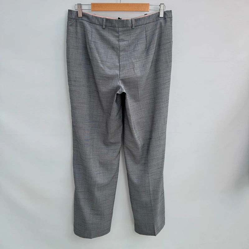 Next Tailoring Grey Tailored Trousers UK 12R EUR 40 Straight Leg BNWT