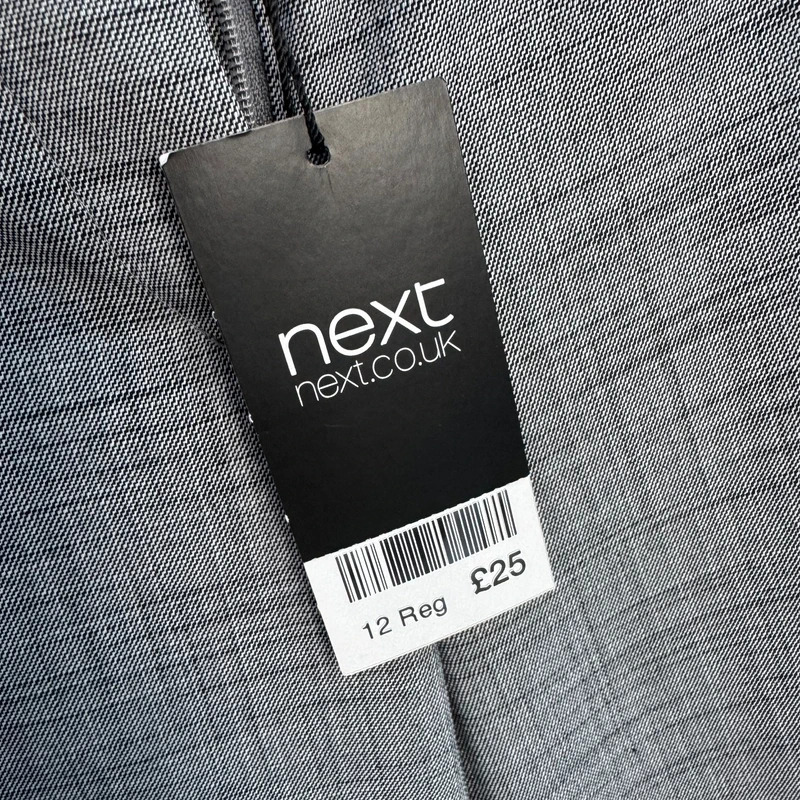 Next Tailoring Grey Tailored Trousers UK 12R EUR 40 Straight Leg BNWT - Image 14