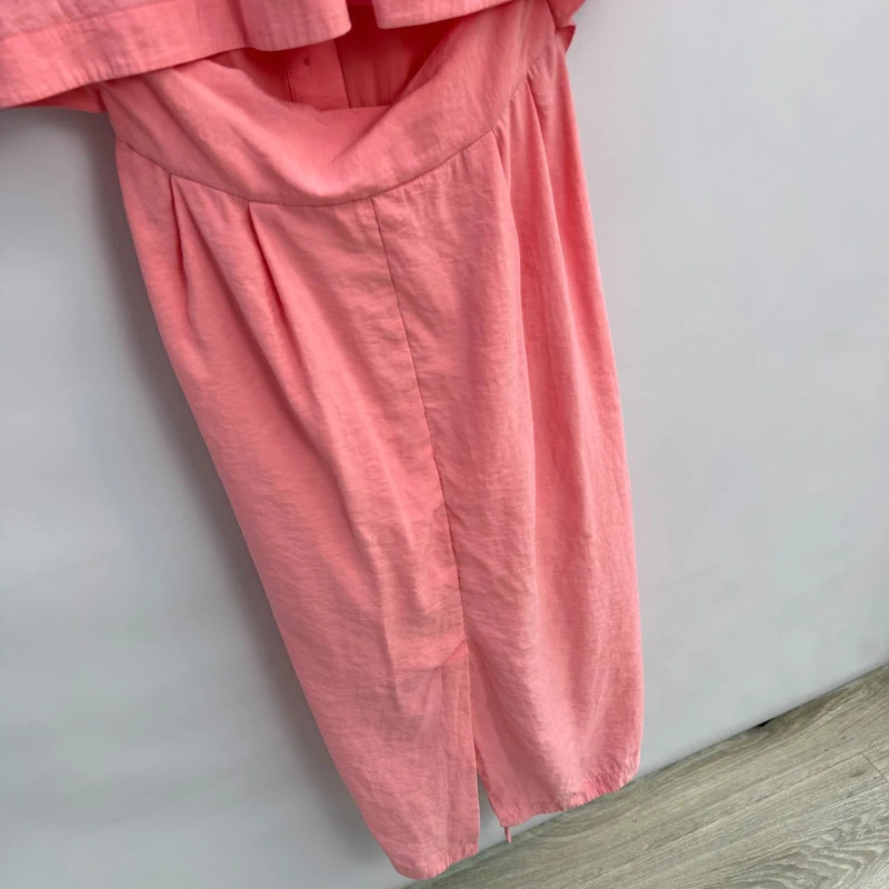 COS Coral Modal-Blend Midi Shirt Dress EUR 42 UK 14 Cape Cutout Back Belted - Image 3