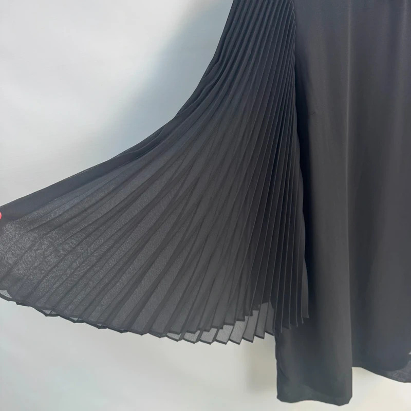 Robbie Bee Black Pleated Sleeve Tunic Dress Shift US 10 UK 16 Party Occasion - Image 4