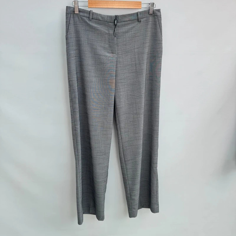 Next Tailoring Grey Tailored Trousers UK 12R EUR 40 Straight Leg BNWT