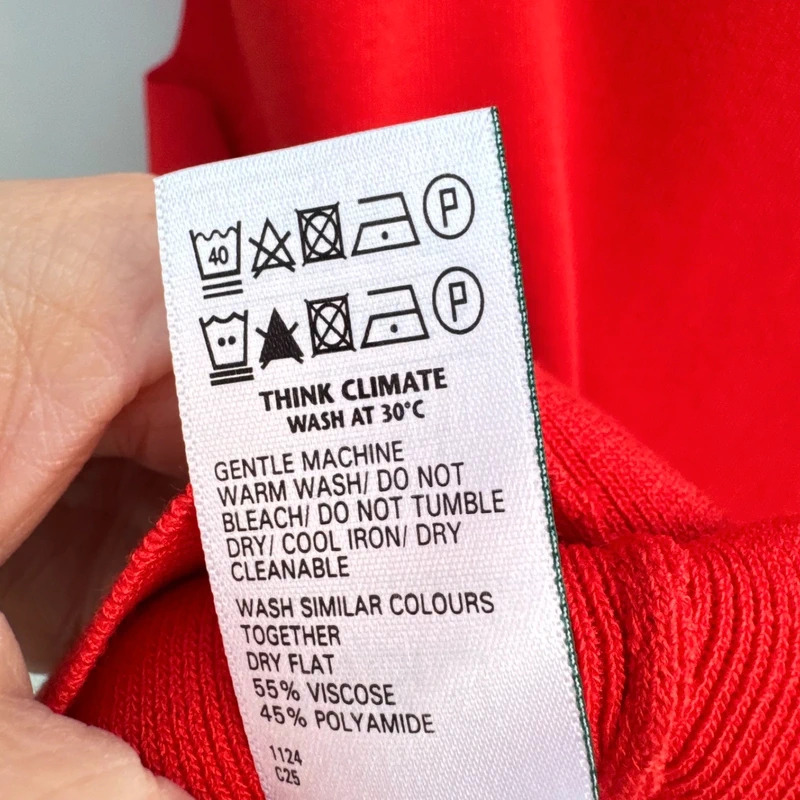 M&S Tomato Red Sleeveless Knit Vest Top UK L / 16 Viscose Blend BNWT rrp £22.50 - Image 7