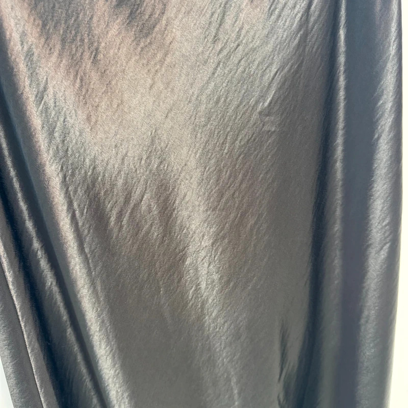 Tilley & Grace Black Satin Midi Skirt UK 12–16 Elastic Waist BNWT - Image 3