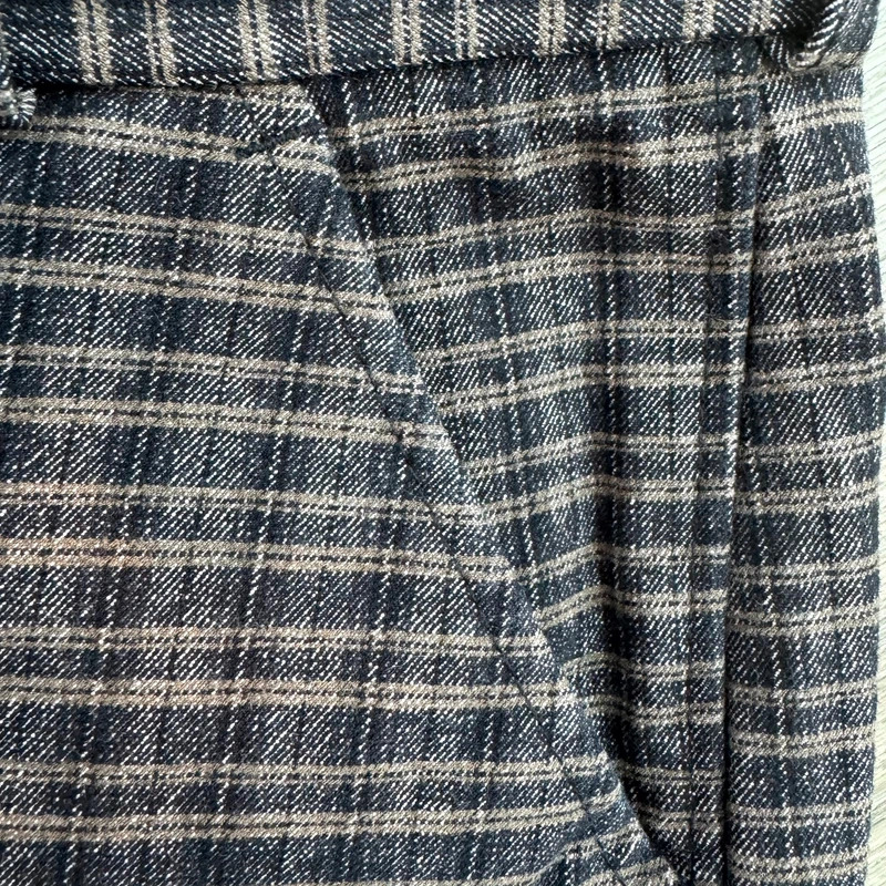 Ruggles Equestrian Plaid Breeches Ladies 32 Waist UK 14–16 Navy Grey Check Knee-Patch - Image 10