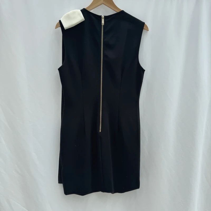 Ted Baker Elija Black Shift Dress Cream Bow Detail Sleeveless Ted 4 UK 14 - Image 5