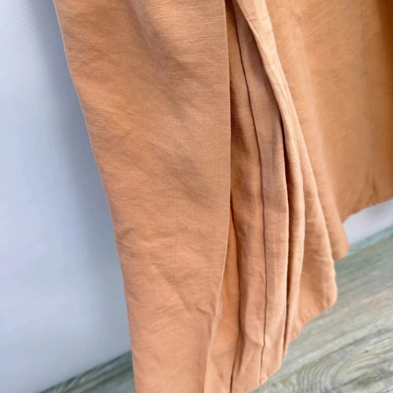 Touche Tencel Maxi Dress EU 38 UK 10–12 Beige Camel Button Detail Belted bnwt - Image 8