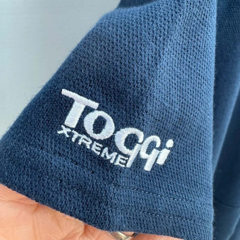 Toggi Xtreme Hurley Navy White Show Shirt UK 16 Short Sleeve Equestrian VGC - Image 4