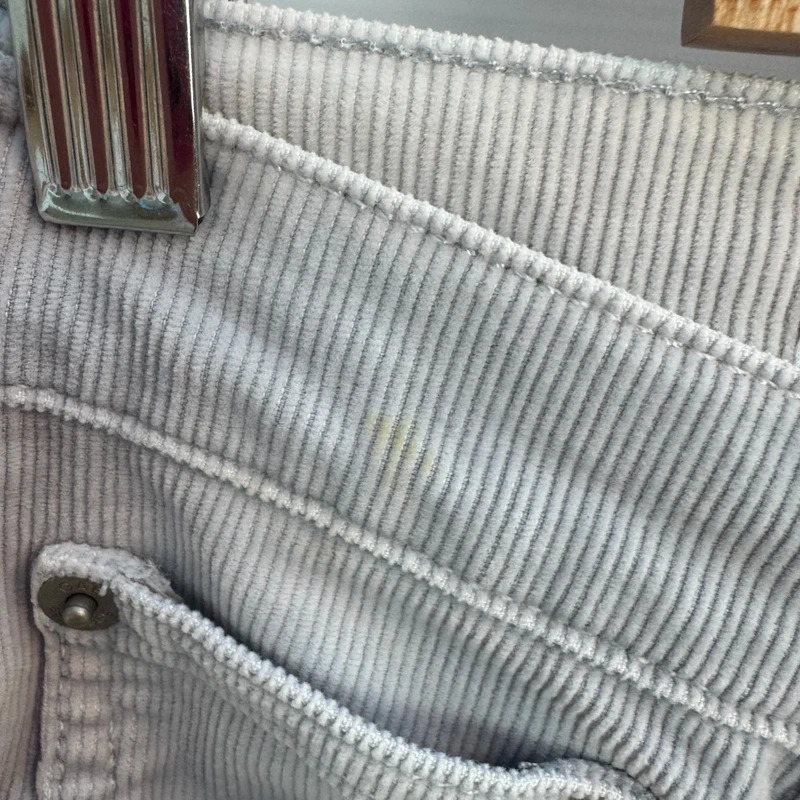Gap 1969 Real Straight Corduroy Trousers Light Grey W28 Minor Mark - Image 5
