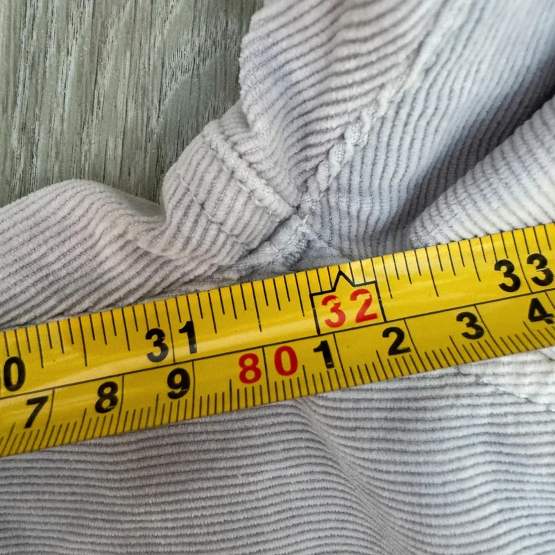 Gap 1969 Real Straight Corduroy Trousers Light Grey W28 Minor Mark - Image 12