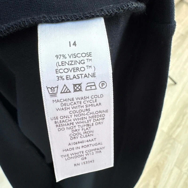 White Label The White Company Navy Cocoon Dress UK 14 BNWT rrp £89 EcoVero - Image 11