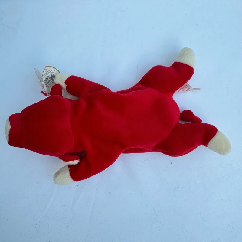 Ty Beanie Baby Snort the Red Bull 1995 P.E. Pellets Indonesia KR Tag All Tags Attached - Image 2